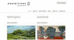 Desktop Screenshot of exhibitionsgallery.co.nz